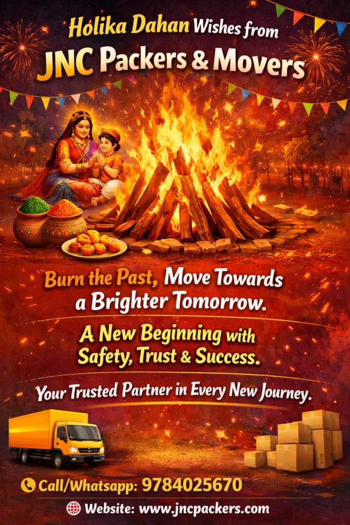 holika dahan wishes from jnc packer & movers in kota